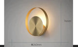 Nordic Minimalist Bedside Lamp Bedroom Full Copper Wall Lamp A Copper Wall Lamps