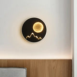 Nordic Minimalist Led Flush Mount Wall Light Sconce - Mini Round/Square Design In Black/White/Grey
