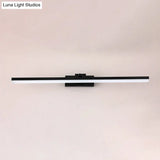 Nordic Minimalist Rectangular Metal Single Vanity Wall Light Fixture
