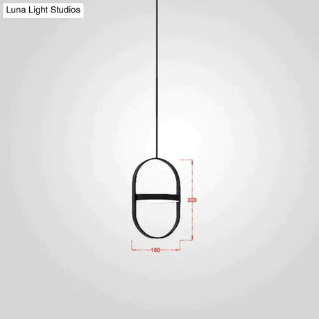 Nordic Modern Geometry Simple Rotary Pendant Lights Designer Luminarias Circular Hanging Lamp Bar