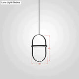 Nordic Modern Geometry Simple Rotary Pendant Lights Designer Luminarias Circular Hanging Lamp Bar