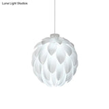 Nordic Modern White Pinecone Pendant Light - Pvc Living Room Lamp