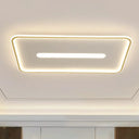Nordic Rectangular Flush Ceiling Led Light Fixture For Living Room Aluminum Mount Lighting Gold /