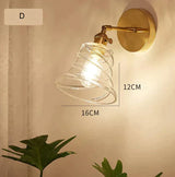 Nordic Retro Livingroom Bedroom Bedside Full Copper Wall Lamp Copper Wall Lamps