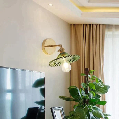 Nordic Retro Livingroom Bedroom Bedside Full Copper Wall Lamp Copper Wall Lamps