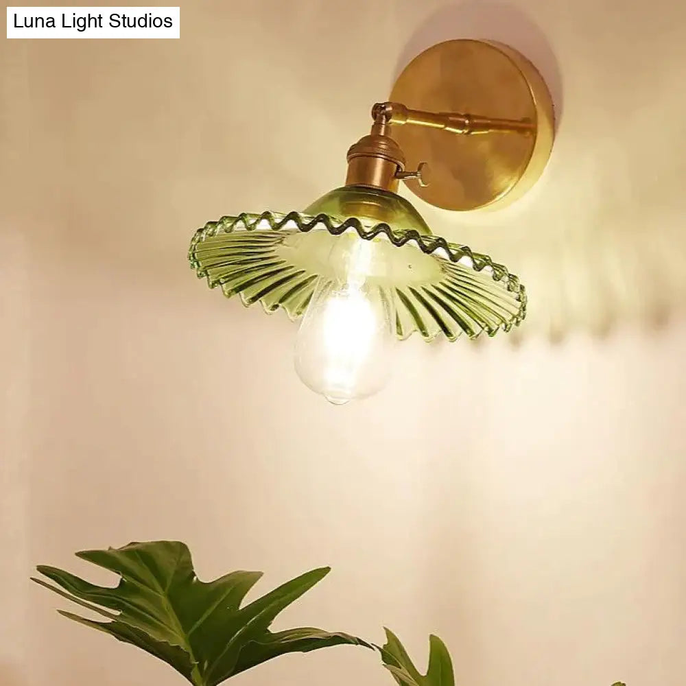 Nordic Retro Livingroom Bedroom Bedside Full Copper Wall Lamp Copper Wall Lamps