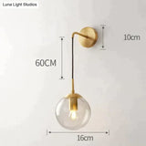 Nordic Star Wall Lamp Copper Bedroom Bedside Modern Minimalist Living Room C / Without-Light-Source