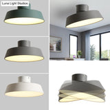 Nordic Style Acrylic Led Ceiling Light Fixture - Circle Design