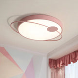 Nordic Style Acrylic Led Flush Ceiling Light Fixture: 18’/21.5’/25.5’ Diameter Round Shape