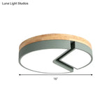 Nordic Style Acrylic Round Cake Light: Flush Mount Ceiling Light Perfect For Nursing Rooms