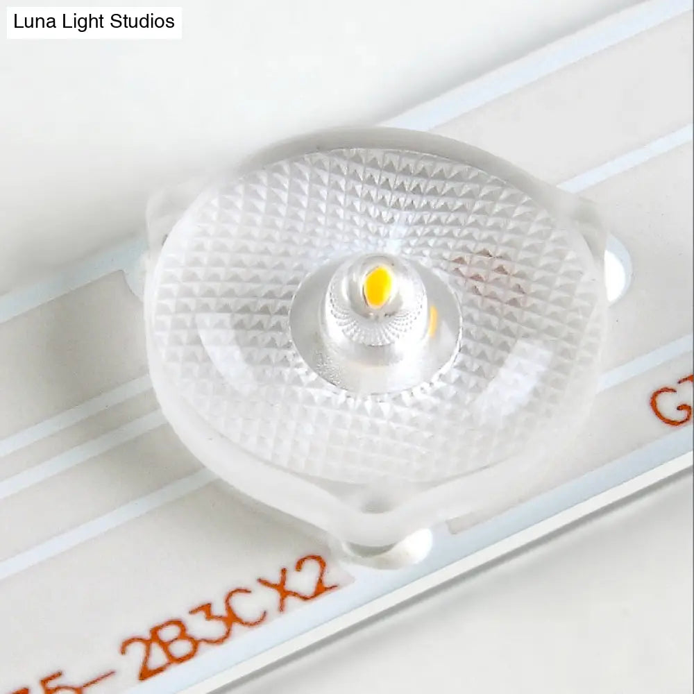 Nordic Style Acrylic Round Cake Light: Flush Mount Ceiling Light Perfect For Nursing Rooms