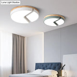 Nordic Style Acrylic Round Cake Light: Flush Mount Ceiling Light Perfect For Nursing Rooms