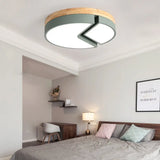 Nordic Style Acrylic Round Cake Light: Flush Mount Ceiling Light Perfect For Nursing Rooms Green /