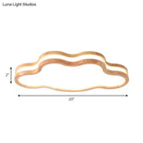 Nordic Style Acrylic White Led Ceiling Lamp For Kid’s Bedroom - Sky Mount Light