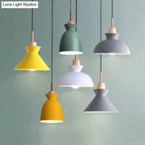 Nordic Style Aluminum Pendant Lamp With Hanging Shade Ideal For Porch Lighting
