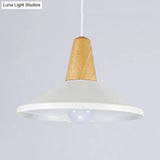 Nordic Style Aluminum & Wood Pendant Light - Perfect For Study Room