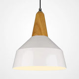 Nordic Style Aluminum & Wood Pendant Light - Perfect For Study Room White / 10’