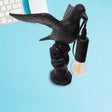 Nordic Style Bird Shaped Desk Light Resin Night Table Lamp In White/Black For Bedroom Black / B