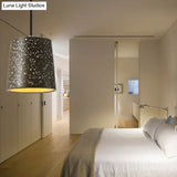 Nordic Style Cement Cone Pendant Light - 1 Black/White/Brown