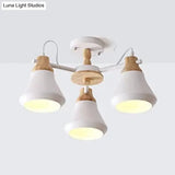 Nordic Style Child Bedroom Pendant Light With Metal Urn Shade - 3-Bulb Chandelier