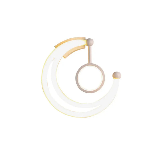 Nordic Style Crescent Wall Light: Acrylic Led Sconce For Living Room - Warm/White Lighting Fixture