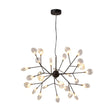 Nordic Style Firefly Led Glass Suspension Chandelier Light For Living Room 27 / Black