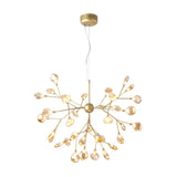 Nordic Style Firefly Led Glass Suspension Chandelier Light For Living Room 36 / Gold