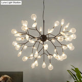 Nordic Style Firefly Led Glass Suspension Chandelier Light For Living Room