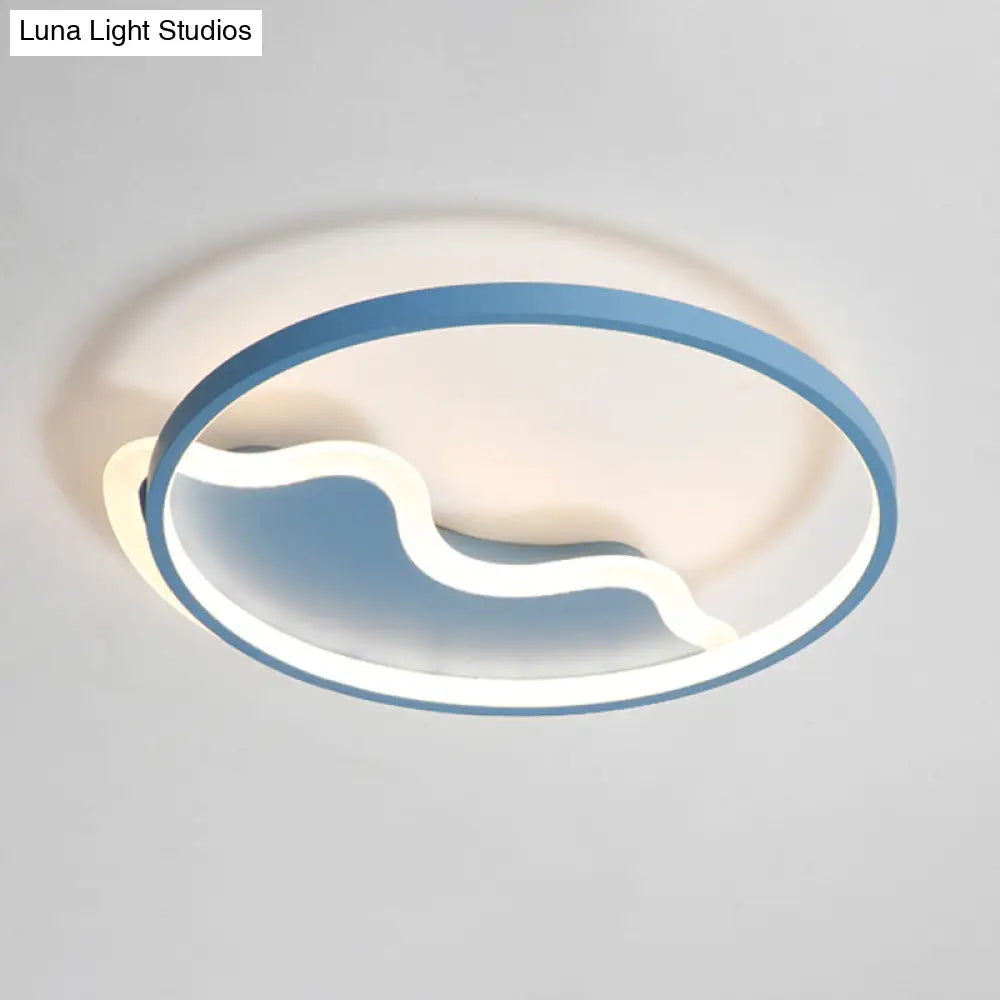 Nordic Style Flush Mount Acrylic Ceiling Light For Living Room And Foyer Décor