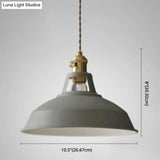 Nordic Style Hanging Lamp With Metal Shade And Colorful Macaron Finish For Kitchen Barn