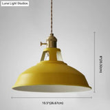 Nordic Style Hanging Lamp With Metal Shade And Colorful Macaron Finish For Kitchen Barn