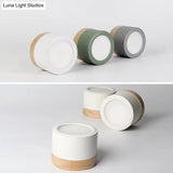 Nordic Style Led Metal Cylinder Flush Mount Ceiling Light
