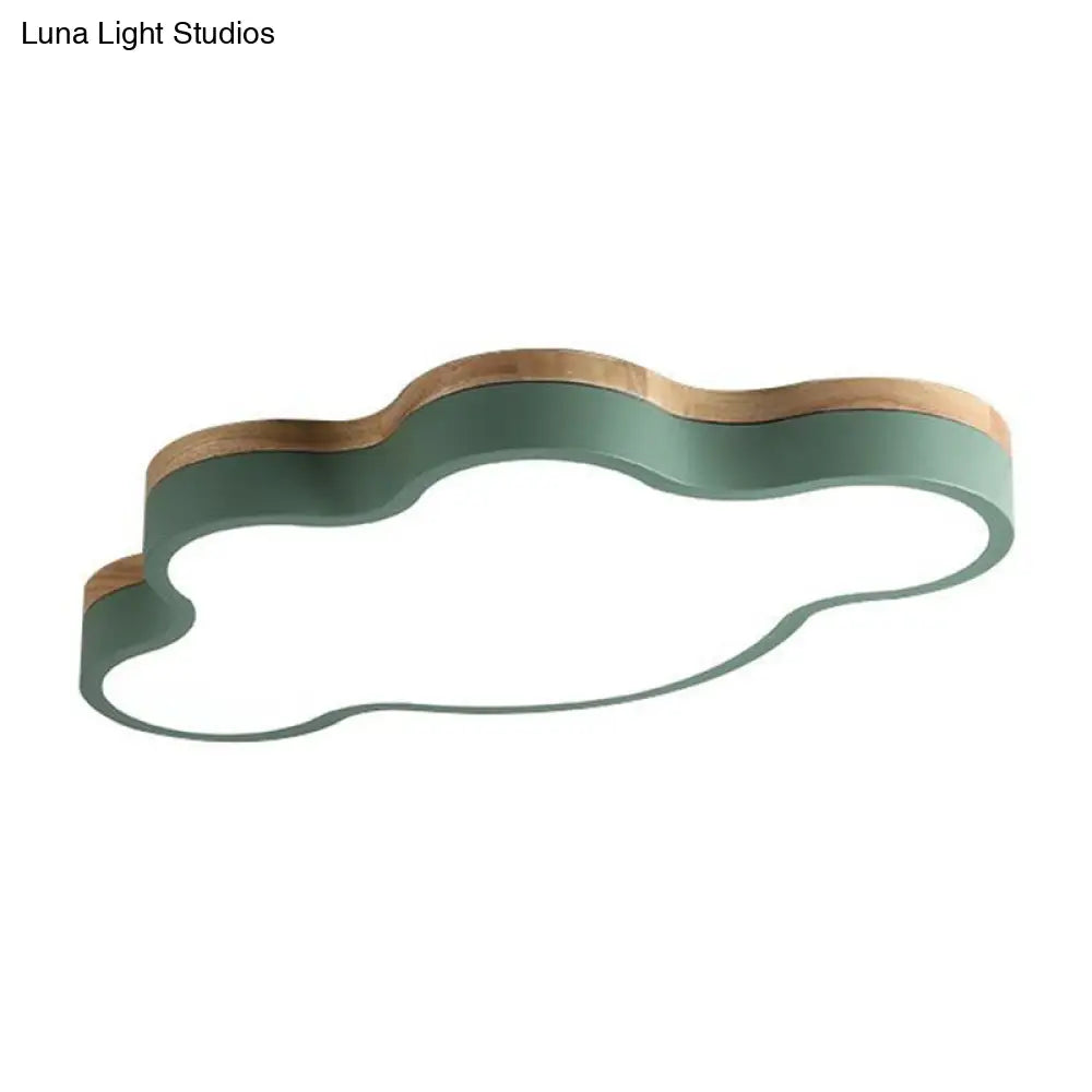 Nordic-Style Led Metal Flush-Mount Ceiling Lamp For Kids Bedroom