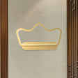 Nordic Style Led Wall Lamp In Black/Gold For Kids Bedside With Iron Bear/Crown Frame Gold / Crown