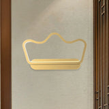Nordic Style Led Wall Lamp In Black/Gold For Kids Bedside With Iron Bear/Crown Frame Gold / Crown