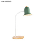 Nordic Style Metal Bell Reading Light For Childs Bedroom - Small Desk Lamp With Single Head