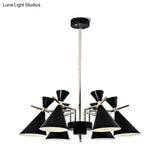 Nordic Style Metal Horn Chandelier With 6 Lights - Perfect For Girls Bedroom