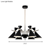 Nordic Style Metal Horn Chandelier With 6 Lights - Perfect For Girls Bedroom