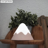 Nordic Style Metal Led Night Light - Bedside Hallway Table Lamp In Macaron Colored Conical Design
