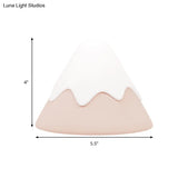Nordic Style Metal Led Night Light - Bedside Hallway Table Lamp In Macaron Colored Conical Design