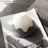 Nordic Style Metal Led Night Light - Bedside Hallway Table Lamp In Macaron Colored Conical Design
