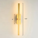 Nordic Style Rotatable Led Wall Lamp For Living Room - Modern Aluminum Light Fixture Gold / 16 A