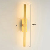 Nordic Style Rotatable Led Wall Lamp For Living Room - Modern Aluminum Light Fixture Gold / 16 A