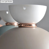 Nordic-Style Round Flush Mount Metal Ceiling Light