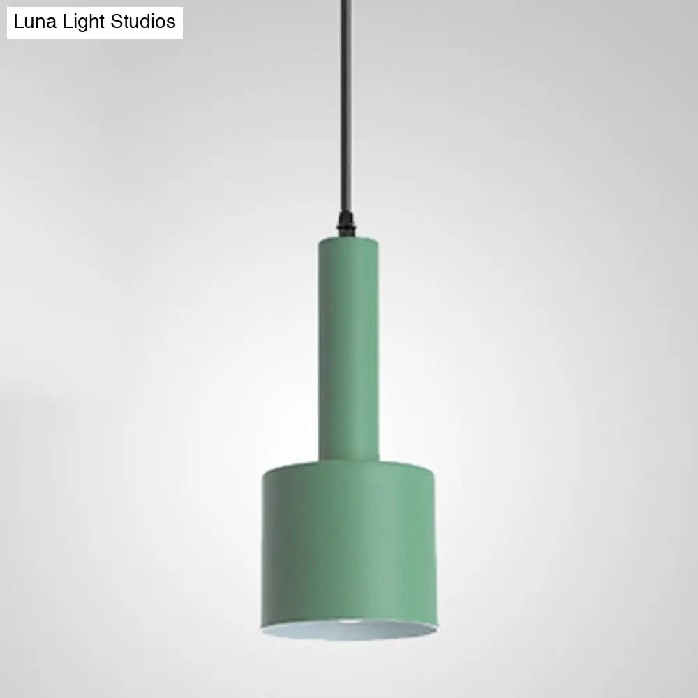 Nordic Style Single Suspension Metal Shaded Pendulum Light - Perfect For Dining Room Lighting