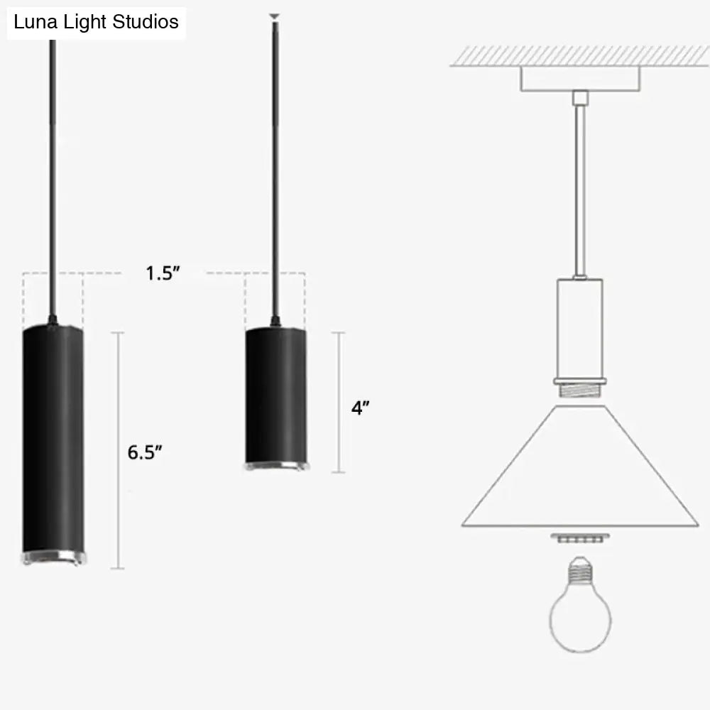 Nordic Style Single Suspension Metal Shaded Pendulum Light - Perfect For Dining Room Lighting