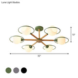 Nordic Style White Sphere Ceiling Light With Frosted Glass Shade - Elegant Dining Room Mount Ring