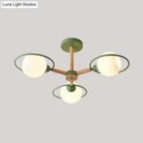 Nordic Style White Sphere Ceiling Light With Frosted Glass Shade - Elegant Dining Room Mount Ring
