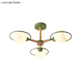 Nordic Style White Sphere Ceiling Light With Frosted Glass Shade - Elegant Dining Room Mount Ring