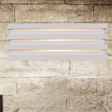Nordic Style White Wall Lamp With Louvered Design